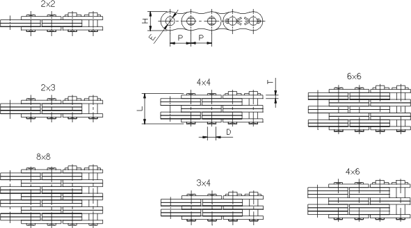 BL series leaf chain