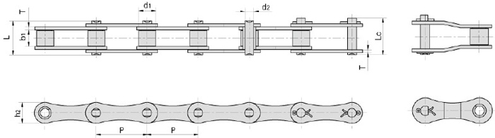 S type steel agricultural chain