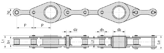 S type steel agricultural chains