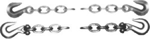 USA standard chain with hooks