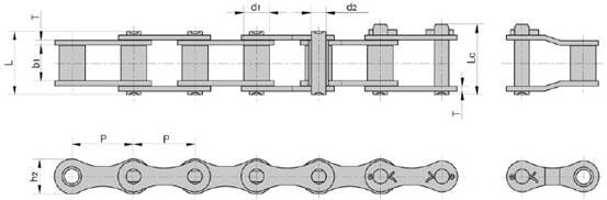 ZGS38 Combine harvester chain