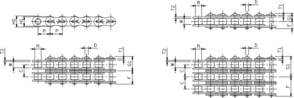 Cotter type chain