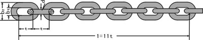 DIN764 link chain