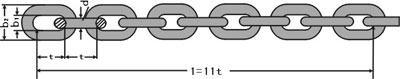 DIN766 link chain