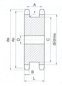 Double simplex sprocket