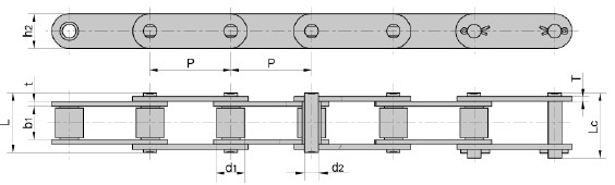 Lumber conveyor chain