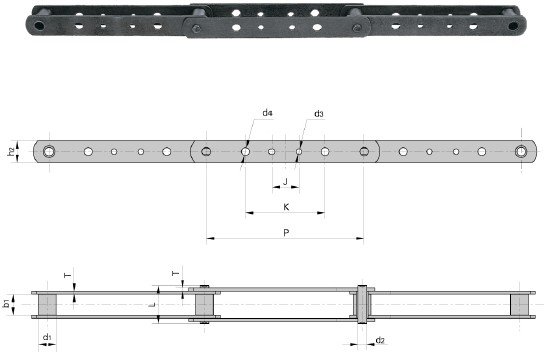 Lumber conveyor chain