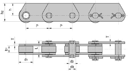 MT series conveyor chain