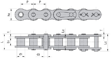 Nickel-plated chain