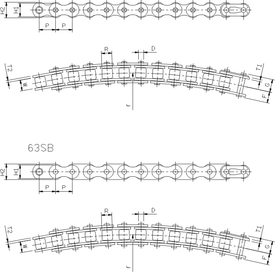 Flat-top chain