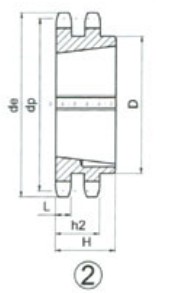 Taper bore sprocket