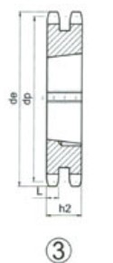 Taper bore sprocket