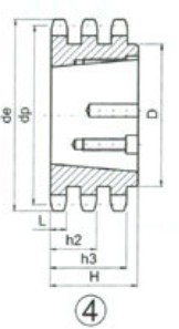 Taper bore sprocket