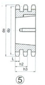 Taper bore sprocket