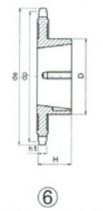 Taper bore sprocket