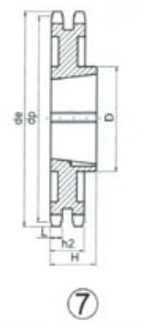 Taper bore sprocket