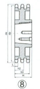 Taper bore sprocket